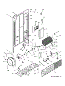 08 - Sealed System & Mother Board parts for Ge Refrigerator GSA20IEPAFWW from AppliancePartsPros.com
