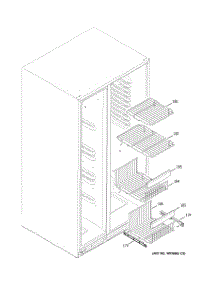 05 - Freezer Shelves parts for Ge Refrigerator GSS25LGPAWW from AppliancePartsPros.com