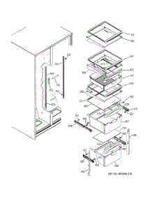 07 - Fresh Food Shelves parts for Ge Refrigerator GSS22UFPACC from AppliancePartsPros.com