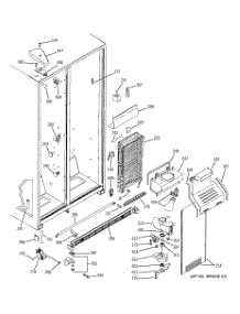 03 - Freezer Section parts for Ge Refrigerator DSS25JFPAWW from AppliancePartsPros.com