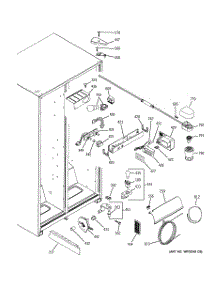 06 - Fresh Food Section parts for Ge Refrigerator DSS25JFPAWW from AppliancePartsPros.com