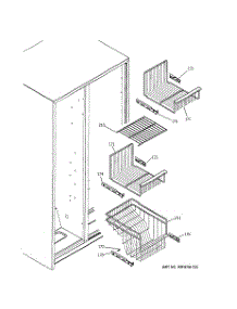 04 - Freezer Shelves parts for Ge Refrigerator ESH22XGPACC from AppliancePartsPros.com