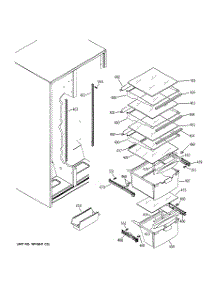 06 - Fresh Food Shelves parts for Ge Refrigerator GST20IBPACC from AppliancePartsPros.com