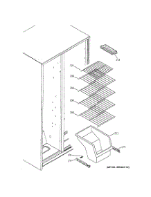 04 - Freezer Shelves parts for Ge Refrigerator GST22IBPACC from AppliancePartsPros.com