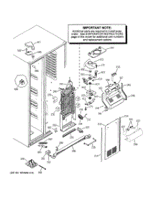 03 - Freezer Section parts for Ge Refrigerator GSS25LGPACC from AppliancePartsPros.com