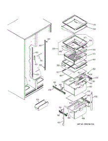 07 - Fresh Food Shelves parts for Ge Refrigerator GSH25VGPACC from AppliancePartsPros.com