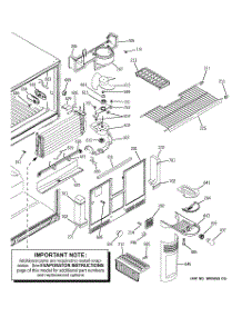 03 - Freezer Section parts for Ge Refrigerator GTH22SBNARBS from AppliancePartsPros.com