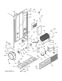 08 - Sealed System & Mother Board parts for Ge Refrigerator PSA22MIPAFBB from AppliancePartsPros.com