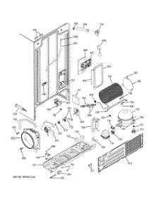08 - Sealed System & Mother Board parts for Ge Refrigerator PSG22MIPAFBB from AppliancePartsPros.com
