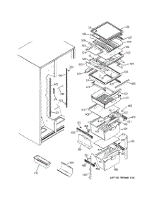 07 - Fresh Food Shelves parts for Ge Refrigerator PSA22SIPAFBS from AppliancePartsPros.com
