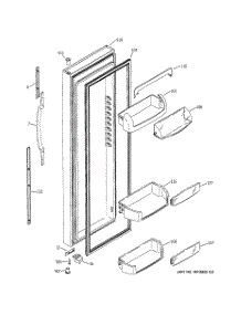 02 - Fresh Food Door parts for Ge Refrigerator GSS25YGNABB from AppliancePartsPros.com