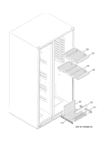 05 - Freezer Shelves parts for Ge Refrigerator GSS25YGNABB from AppliancePartsPros.com