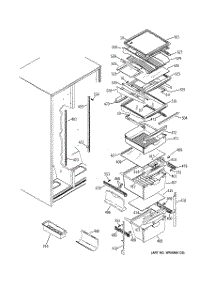 07 - Fresh Food Shelves parts for Ge Refrigerator GSG25MIPAFBB from AppliancePartsPros.com
