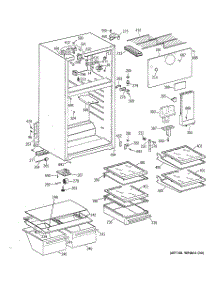 02 - Cabinet parts for Ge Refrigerator GTS16KBMFRCC from AppliancePartsPros.com