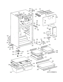 02 - Cabinet parts for Ge Refrigerator GTT16HBMFRWW from AppliancePartsPros.com