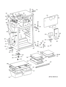 02 - Cabinet parts for Ge Refrigerator GTS18XCMFRCC from AppliancePartsPros.com