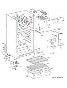 02 - Cabinet parts for Ge Refrigerator GTT16BBMFRWW from AppliancePartsPros.com