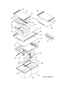 06 - Fresh Food Shelves parts for Ge Refrigerator GTG22IBMARWW from AppliancePartsPros.com
