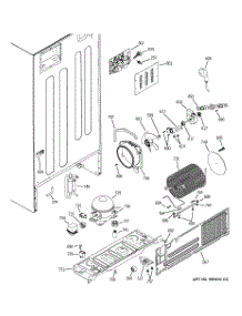 08 - Sealed System & Mother Board parts for Ge Refrigerator PTG22LBMARWW from AppliancePartsPros.com