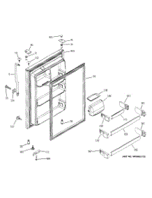 02 - Fresh Food Door parts for Ge Refrigerator GTG22FBMARWW from AppliancePartsPros.com