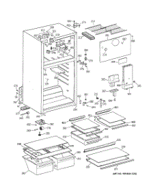 02 - Cabinet parts for Ge Refrigerator GTS18HBMFRWW from AppliancePartsPros.com