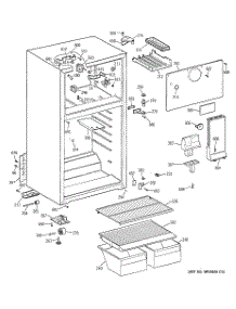 02 - Cabinet parts for Ge Refrigerator GTR18BBMFRCC from AppliancePartsPros.com