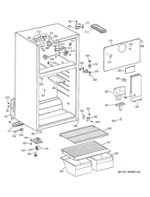 02 - Cabinet parts for Ge Refrigerator GTS18ABMFRWW from AppliancePartsPros.com