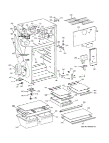 02 - Cabinet parts for Ge Refrigerator GTT18HCMFRCC from AppliancePartsPros.com