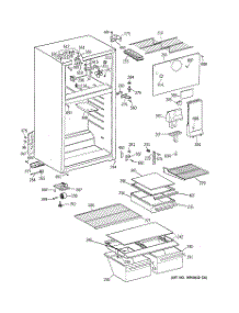 02 - Cabinet parts for Ge Refrigerator GTS18EBMFRCC from AppliancePartsPros.com