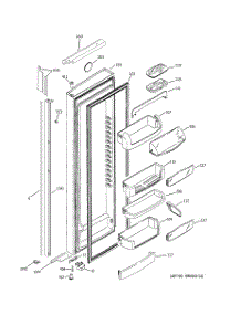 02 - Fresh Food Door parts for Ge Refrigerator GIG21IEMFFWW from AppliancePartsPros.com