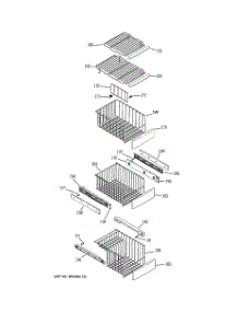 06 - Freezer Shelves parts for Ge Refrigerator PCG23NJMFFBB from AppliancePartsPros.com