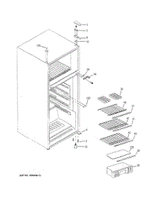02 - Freezer Section parts for Ge Refrigerator GTS10AAMALWW from AppliancePartsPros.com