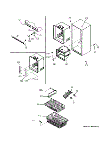 03 - Case Parts parts for Ge Refrigerator GBS22KBNAWW from AppliancePartsPros.com