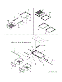 06 - Shelving Assemblies parts for Ge Refrigerator GBS22KBNAWW from AppliancePartsPros.com