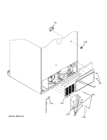 08 - Cabinet Back parts for Ge Refrigerator GBS22KBNAWW from AppliancePartsPros.com