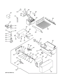 08 - Ice Maker & Dispenser parts for Ge Refrigerator BSY25GFMCWW from AppliancePartsPros.com