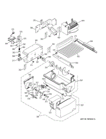 06 - Ice Maker & Dispenser parts for Ge Refrigerator GSS25TGMFBB from AppliancePartsPros.com