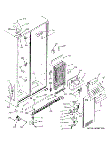 03 - Freezer Section parts for Ge Refrigerator PSA22SIMDFBS from AppliancePartsPros.com