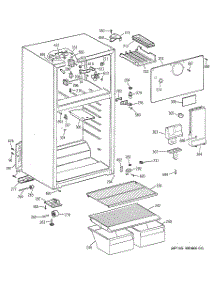 02 - Cabinet parts for Ge Refrigerator GTR18BBMBLCC from AppliancePartsPros.com