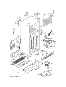 02 - Cabinet parts for Ge Refrigerator GTS20ICACC from AppliancePartsPros.com