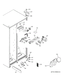 09 - Fresh Food Section parts for Ge Dishwasher GSM20IEMDWW from AppliancePartsPros.com