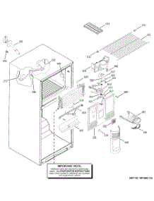 02 - Freezer Section parts for Ge Refrigerator GTH18DBMBLWW from AppliancePartsPros.com