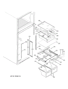 05 - Fresh Food Shelves parts for Ge Refrigerator GTS19QBNCRWW from AppliancePartsPros.com