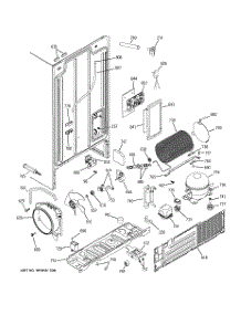 02 - Sealed System & Mother Board parts for Ge Refrigerator PSA25MIMDFWW from AppliancePartsPros.com