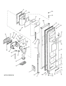 04 - Freezer Door parts for Ge Refrigerator GSS22QGMCWW from AppliancePartsPros.com