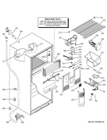 02 - Freezer Section parts for Ge Refrigerator GTS18WCMCRCC from AppliancePartsPros.com