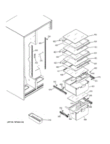 10 - Fresh Food Shelves parts for Ge Refrigerator GSA20IEMDFBB from AppliancePartsPros.com