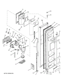 04 - Freezer Door parts for Ge Refrigerator GSG25MIMDFWW from AppliancePartsPros.com