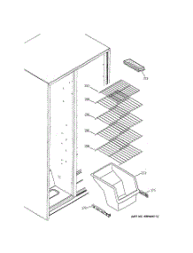 06 - Freezer Shelves parts for Ge Refrigerator GST22IBMDWW from AppliancePartsPros.com