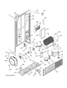 02 - Sealed System & Mother Board parts for Ge Refrigerator GSS25JEMDWW from AppliancePartsPros.com